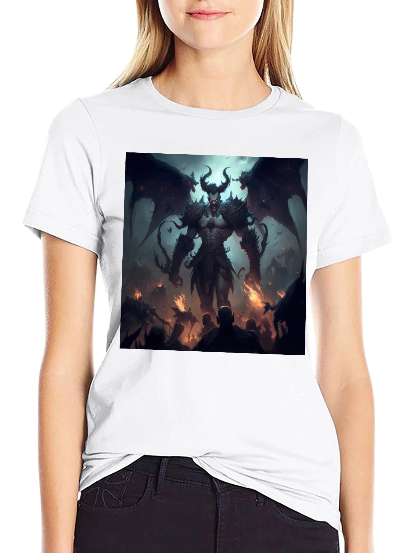 Infernal Demon Graphic Tee - Black T-Shirt