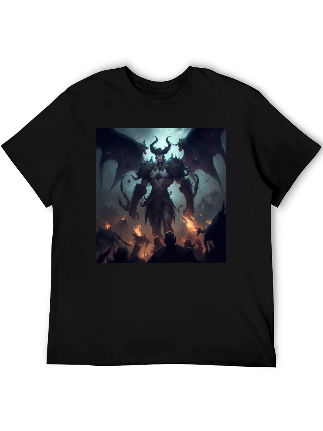 Infernal Demon Graphic Tee - Black T-Shirt