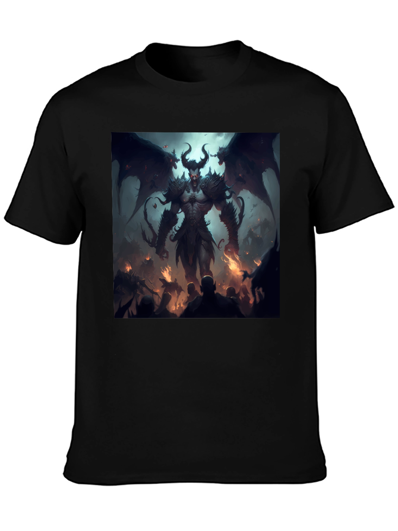 Infernal Demon Graphic Tee - Black T-Shirt