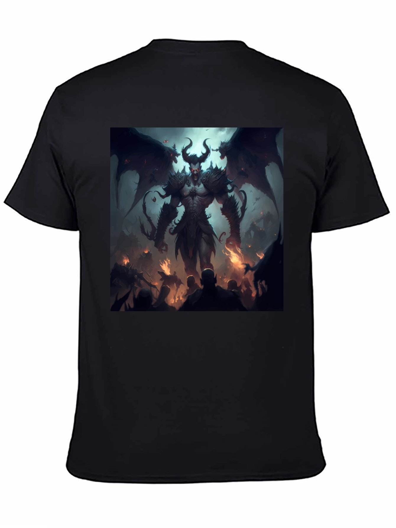 Infernal Demon Graphic Tee - Black T-Shirt