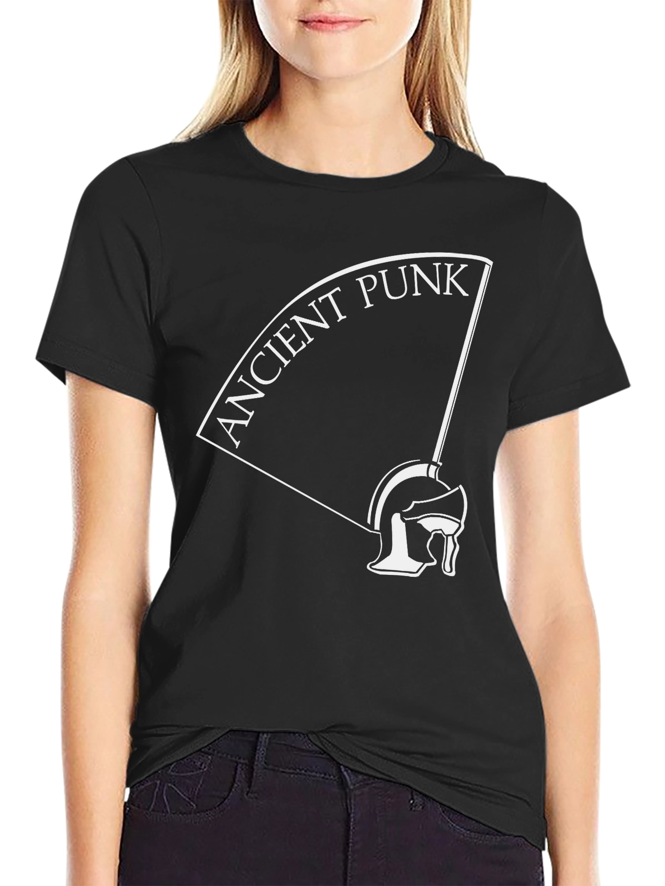 Ancient Punk Graphic T-Shirt - Black Cotton Tee