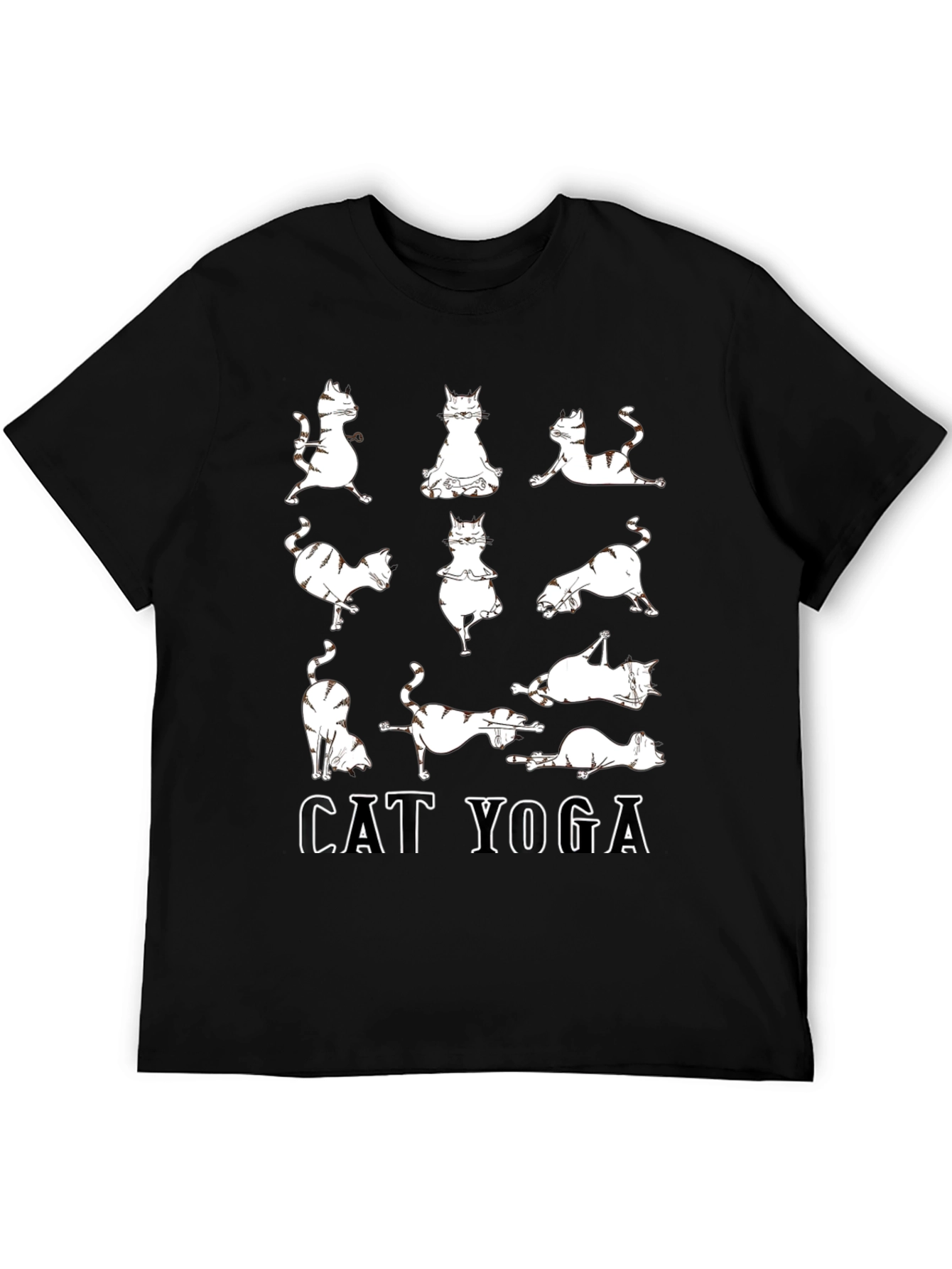 Cat Yoga T-Shirt - Relaxed Fit