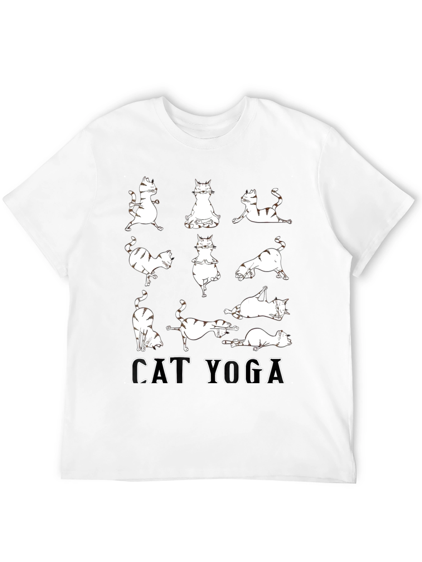 Cat Yoga T-Shirt - Relaxed Fit