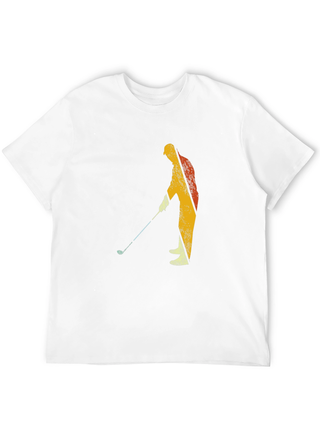 Golfing Silhouette Graphic Tee - Black