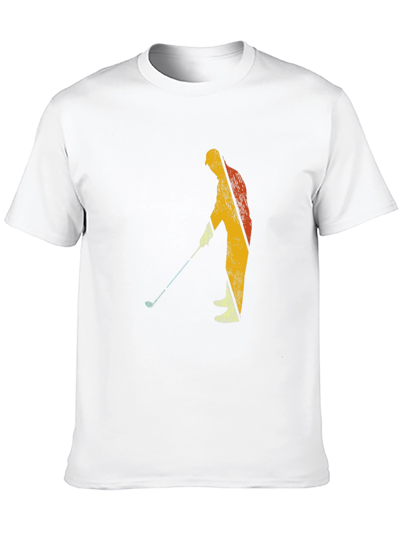 Golfing Silhouette Graphic Tee - Black
