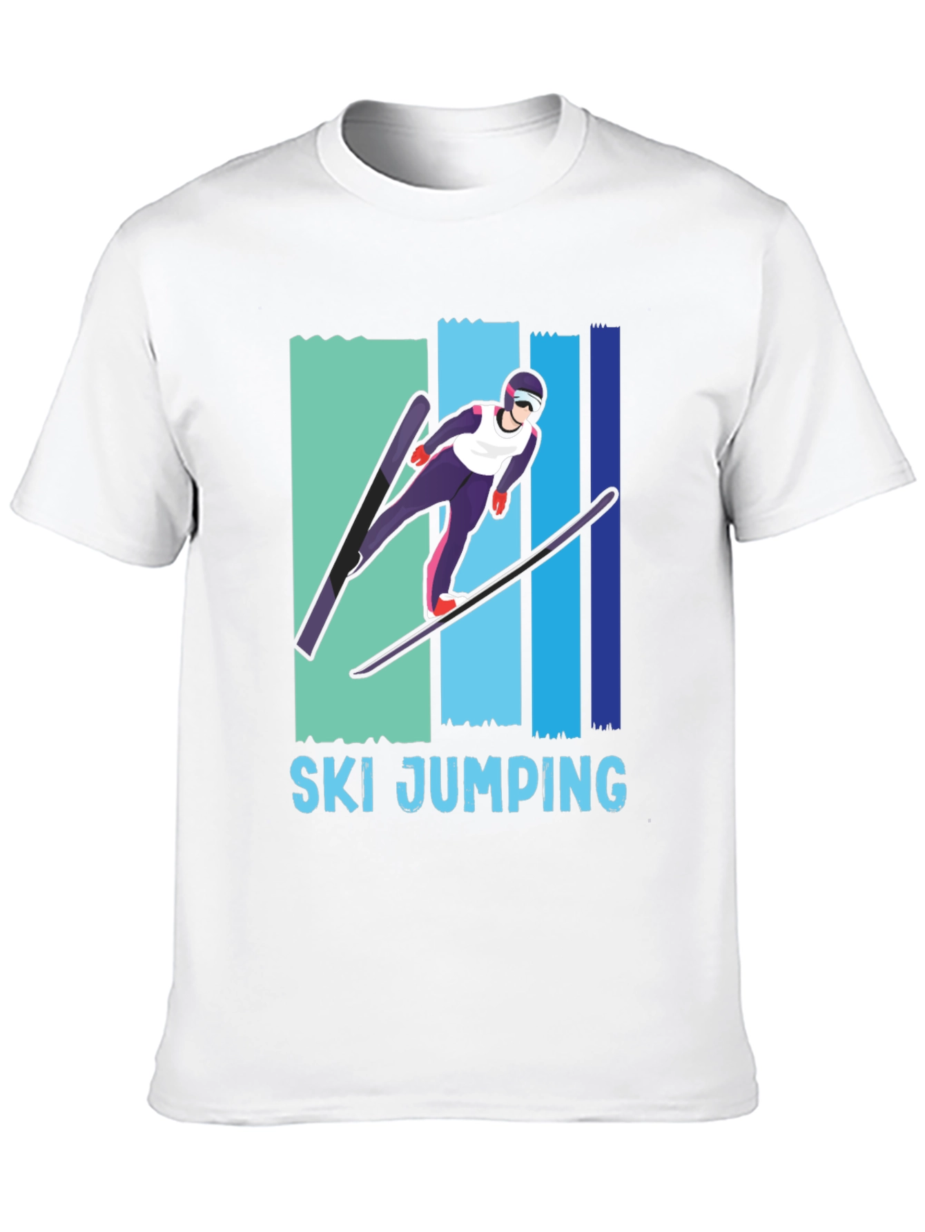 Ski Jumping T-Shirt - Unique Sport Graphic Tee
