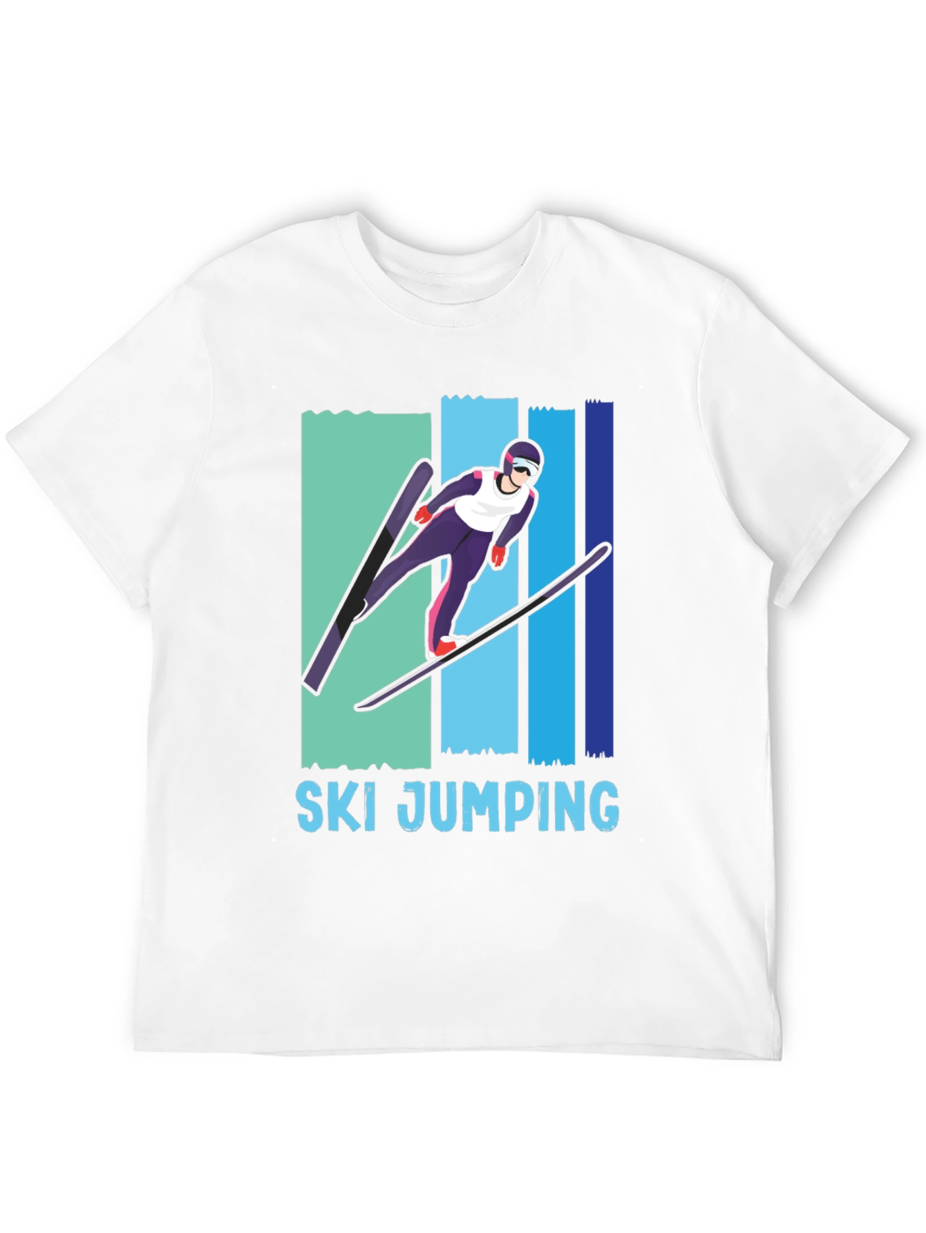 Ski Jumping T-Shirt - Unique Sport Graphic Tee