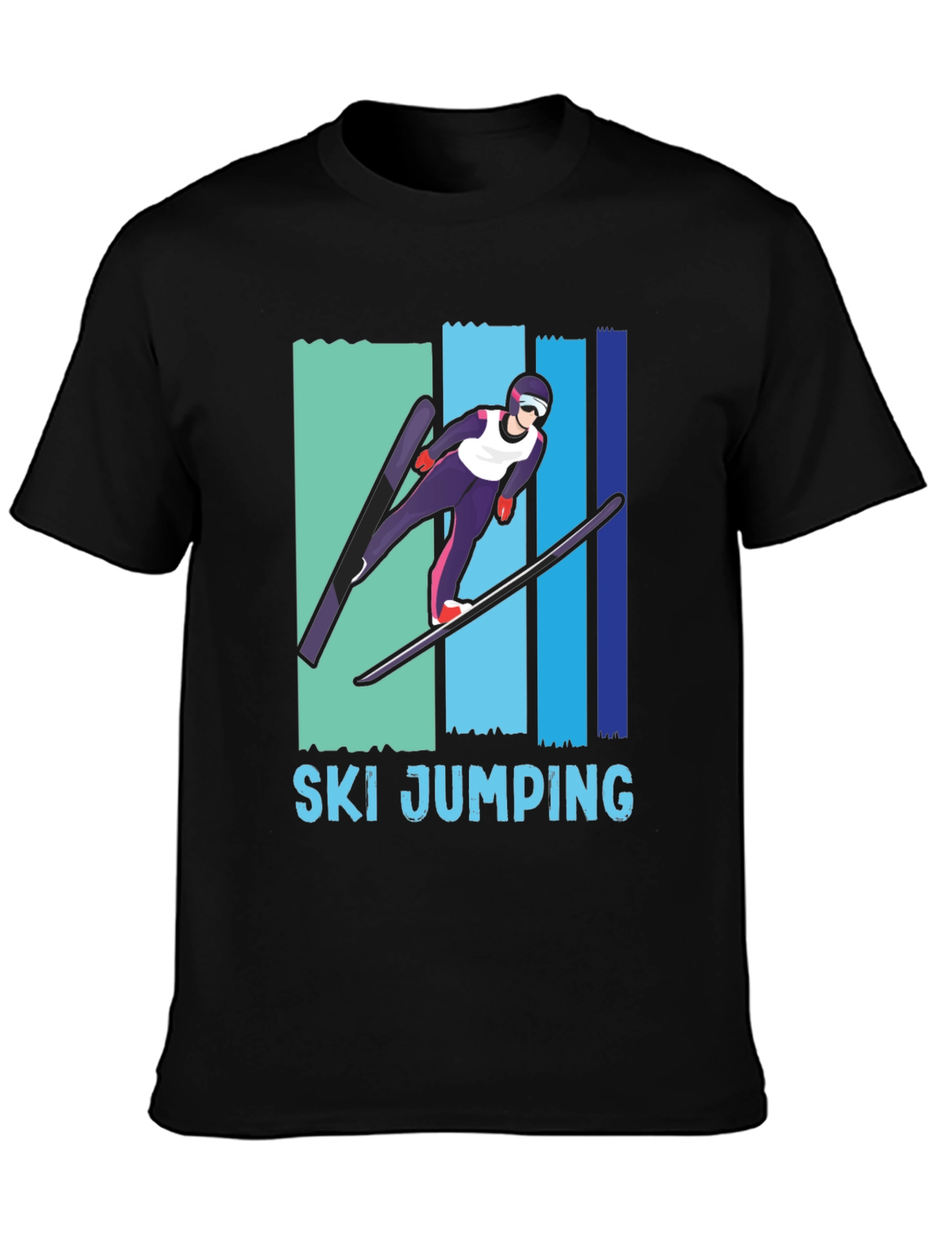 Ski Jumping T-Shirt - Unique Sport Graphic Tee