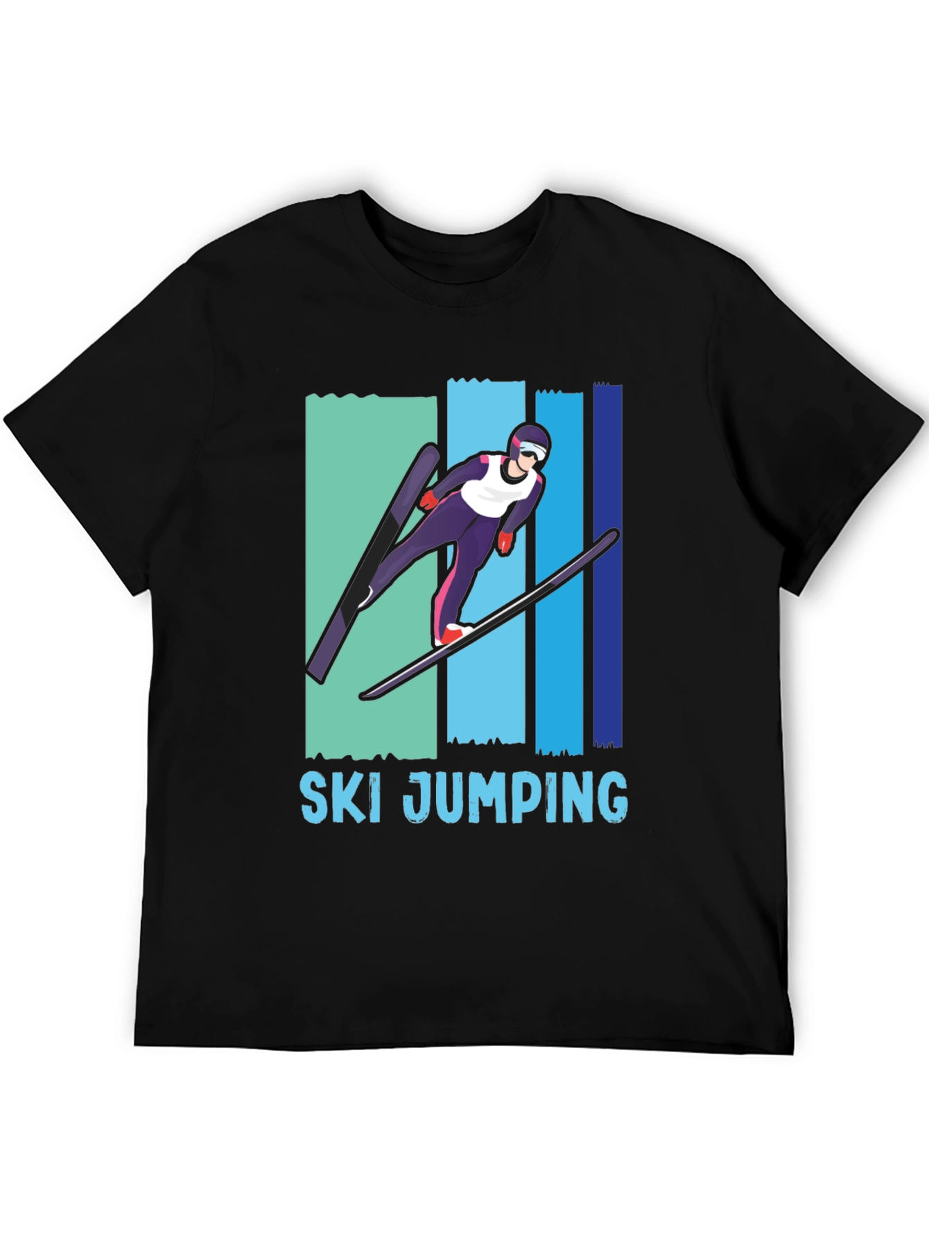 Ski Jumping T-Shirt - Unique Sport Graphic Tee