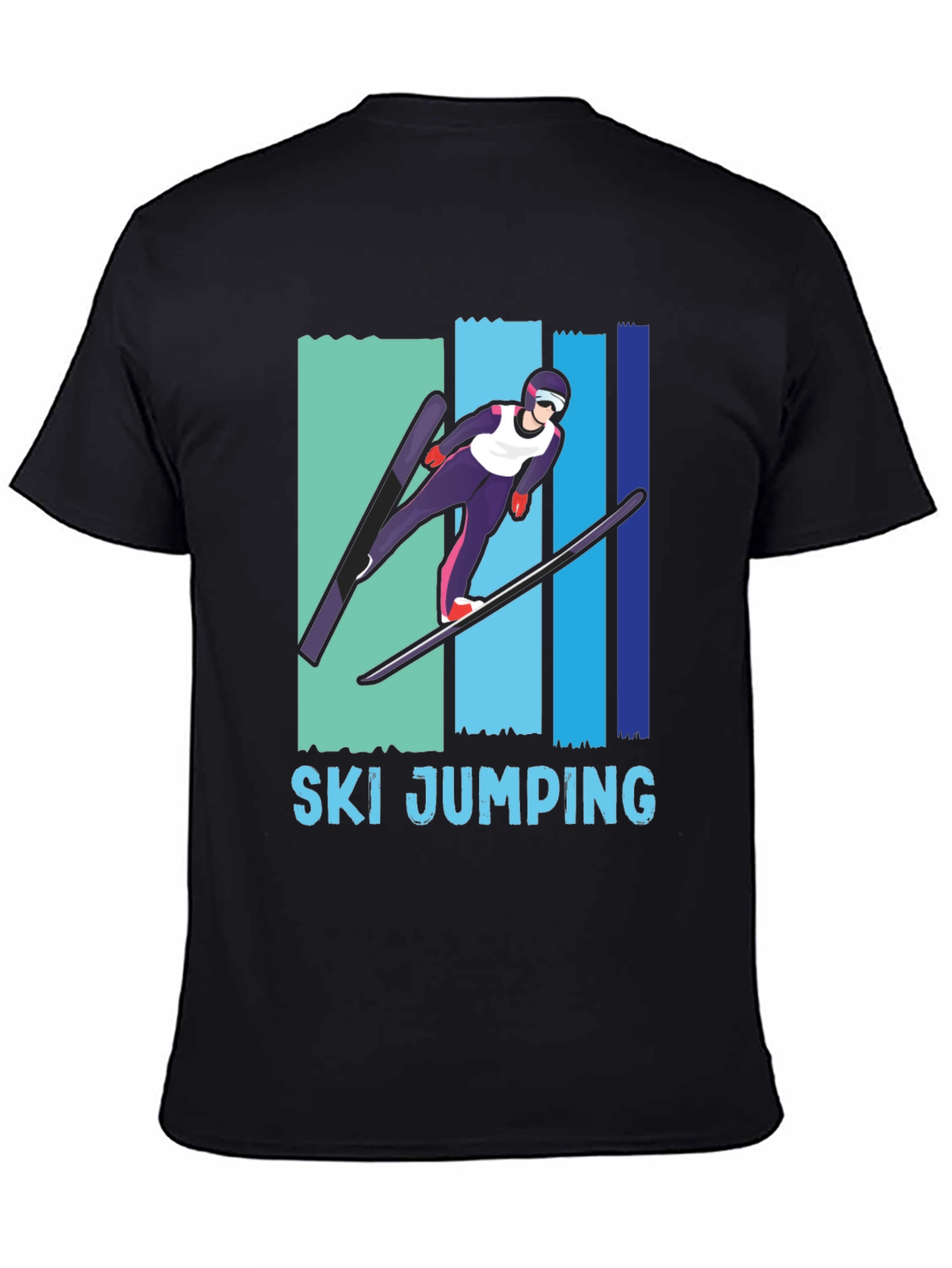 Ski Jumping T-Shirt - Unique Sport Graphic Tee