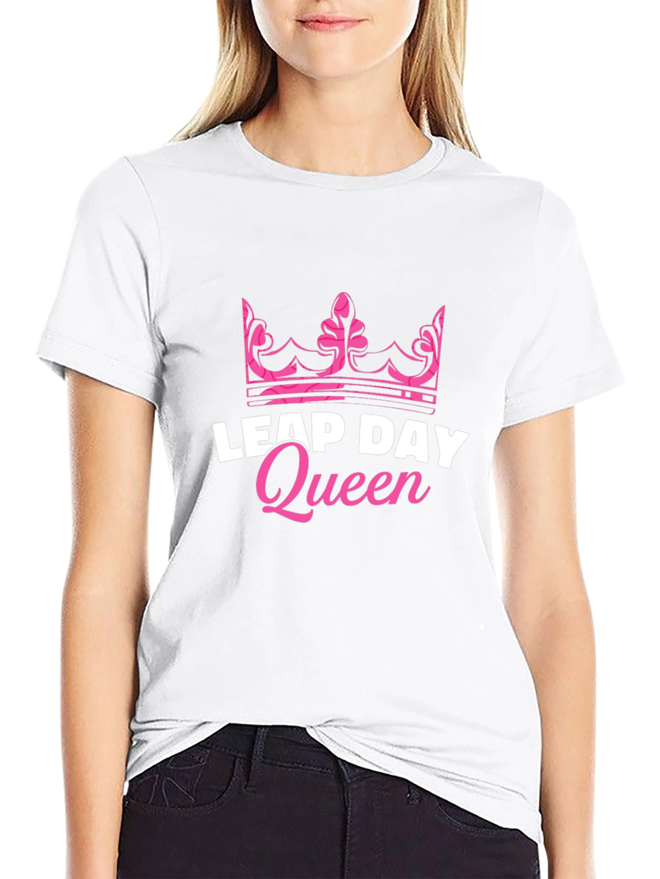 Leap Day Queen Black T-Shirt