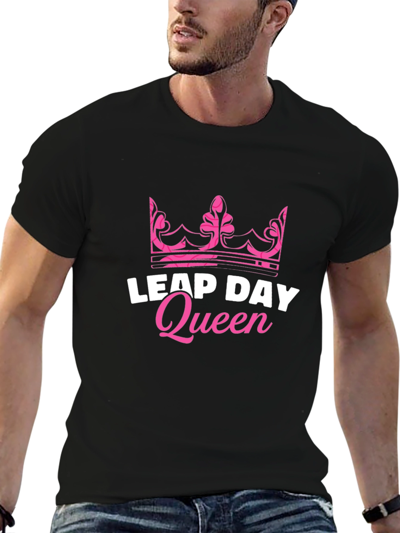 Leap Day Queen Black T-Shirt