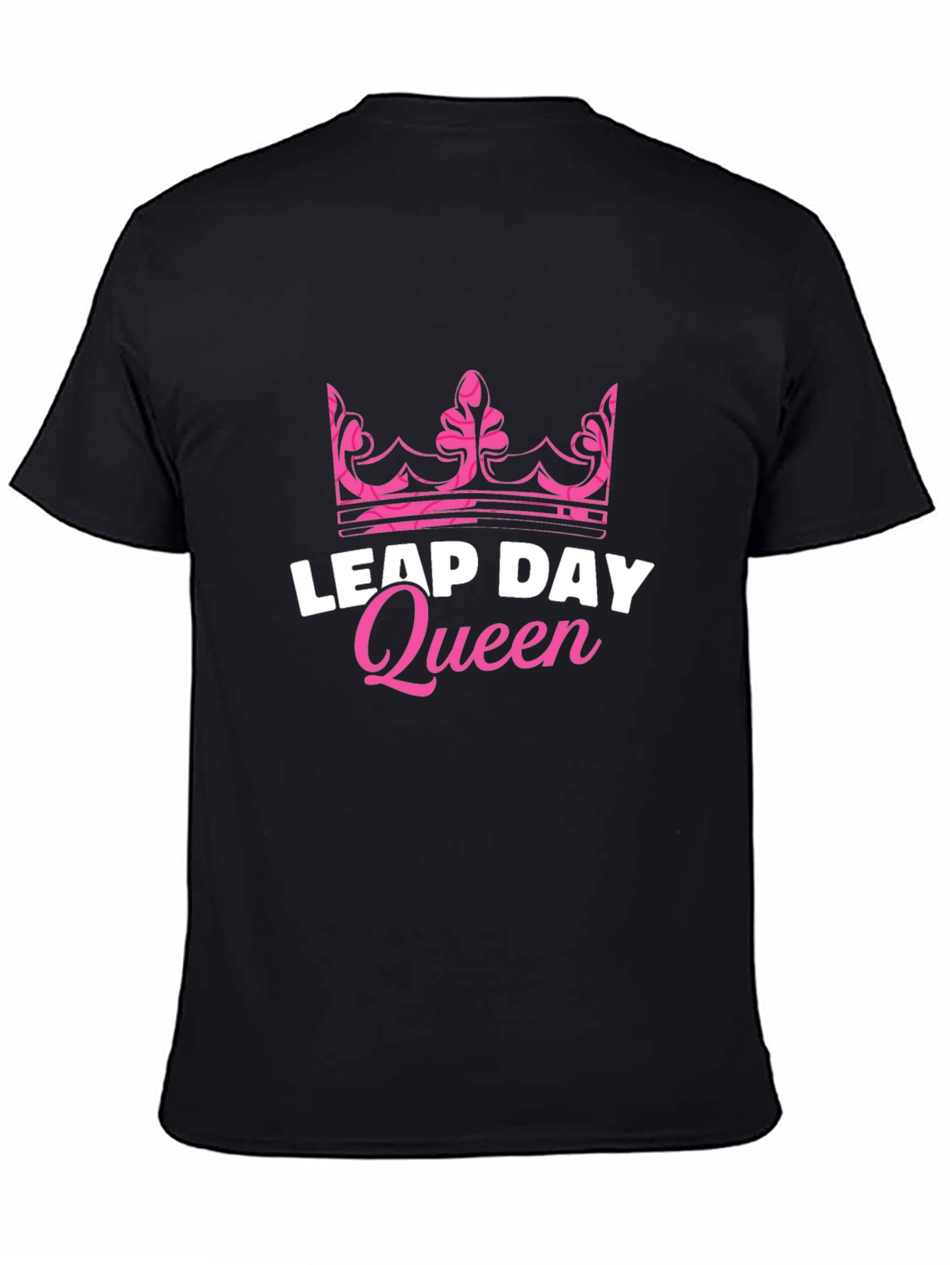 Leap Day Queen Black T-Shirt