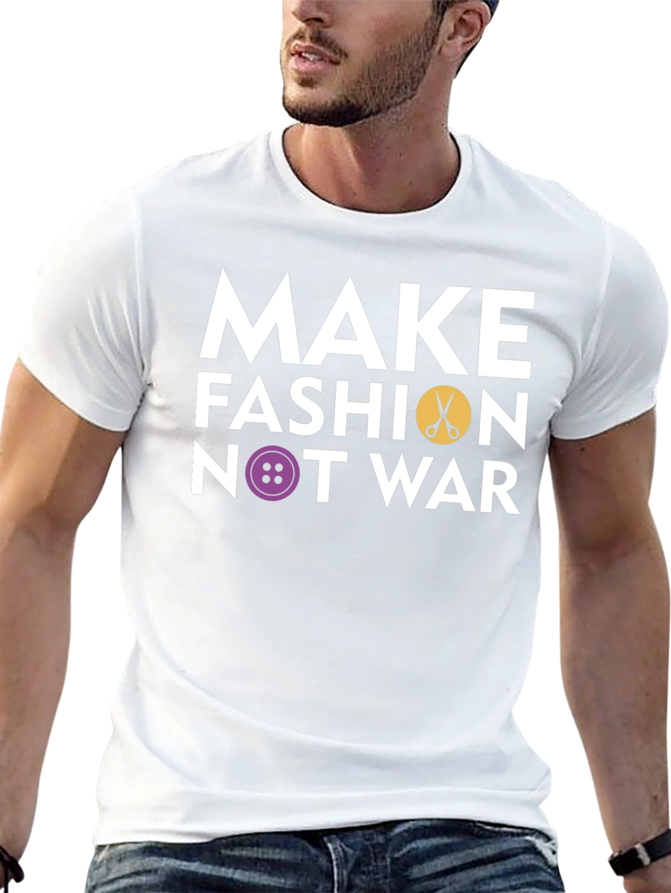 Make Fashion Not War Graphic T-Shirt