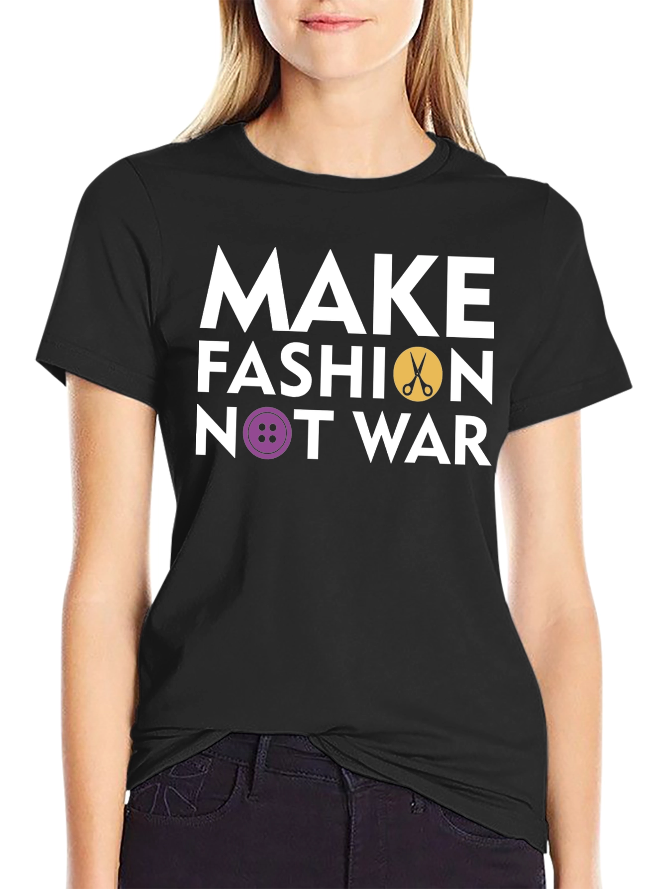 Make Fashion Not War Graphic T-Shirt