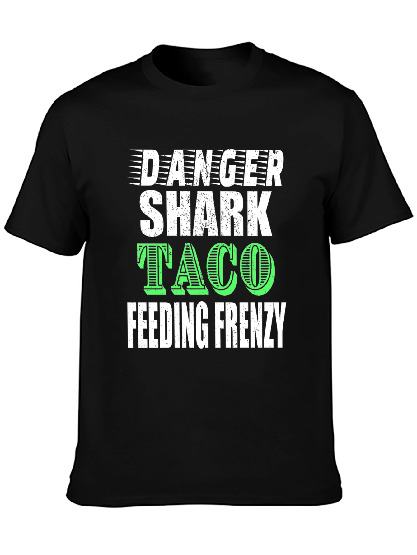 Danger Shark Taco Feeding Frenzy Graphic T-Shirt