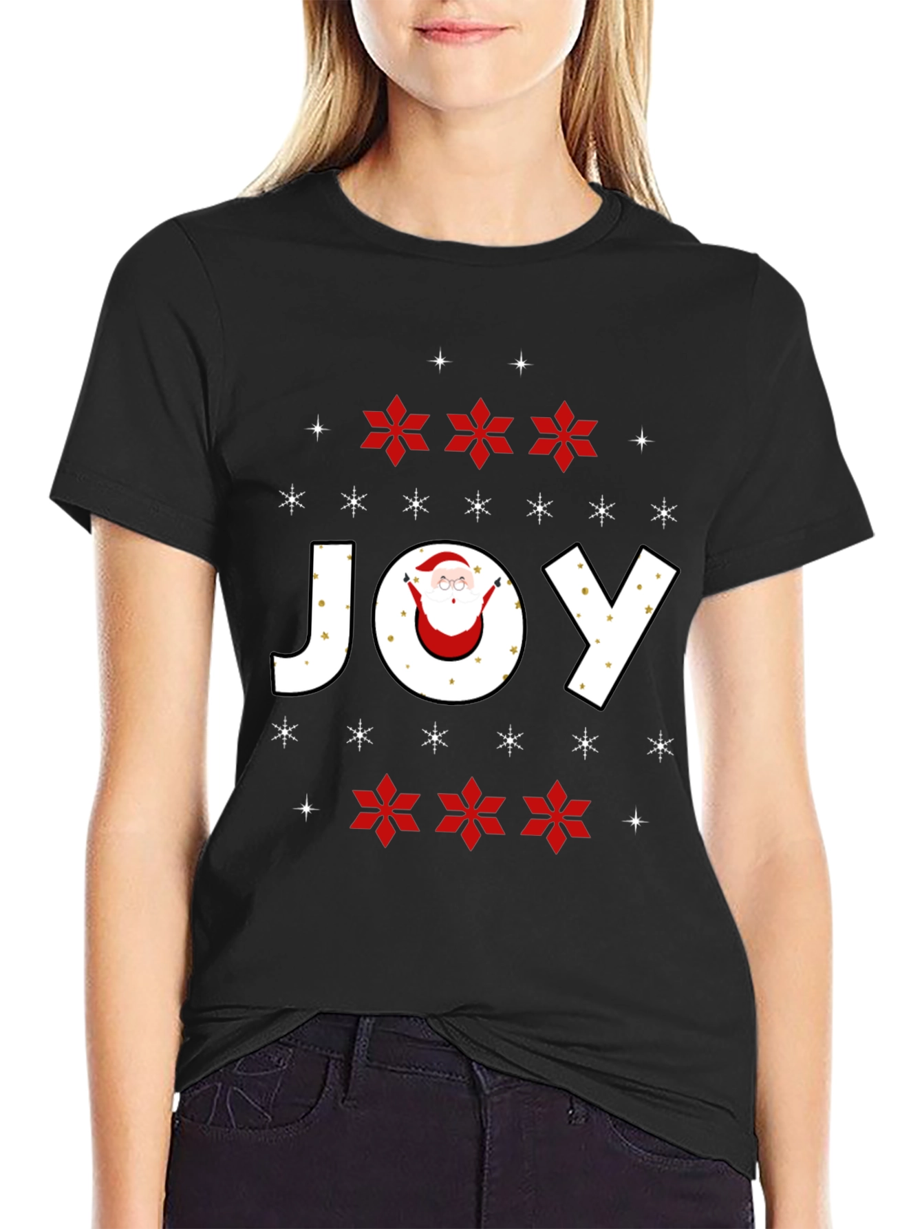 Holiday Joy Santa Graphic Tee