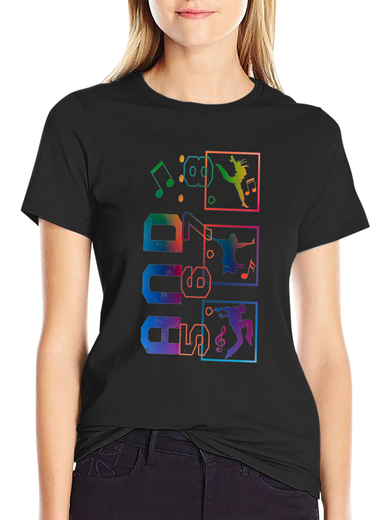 Groovy Rainbow Dancer Graphic Tee