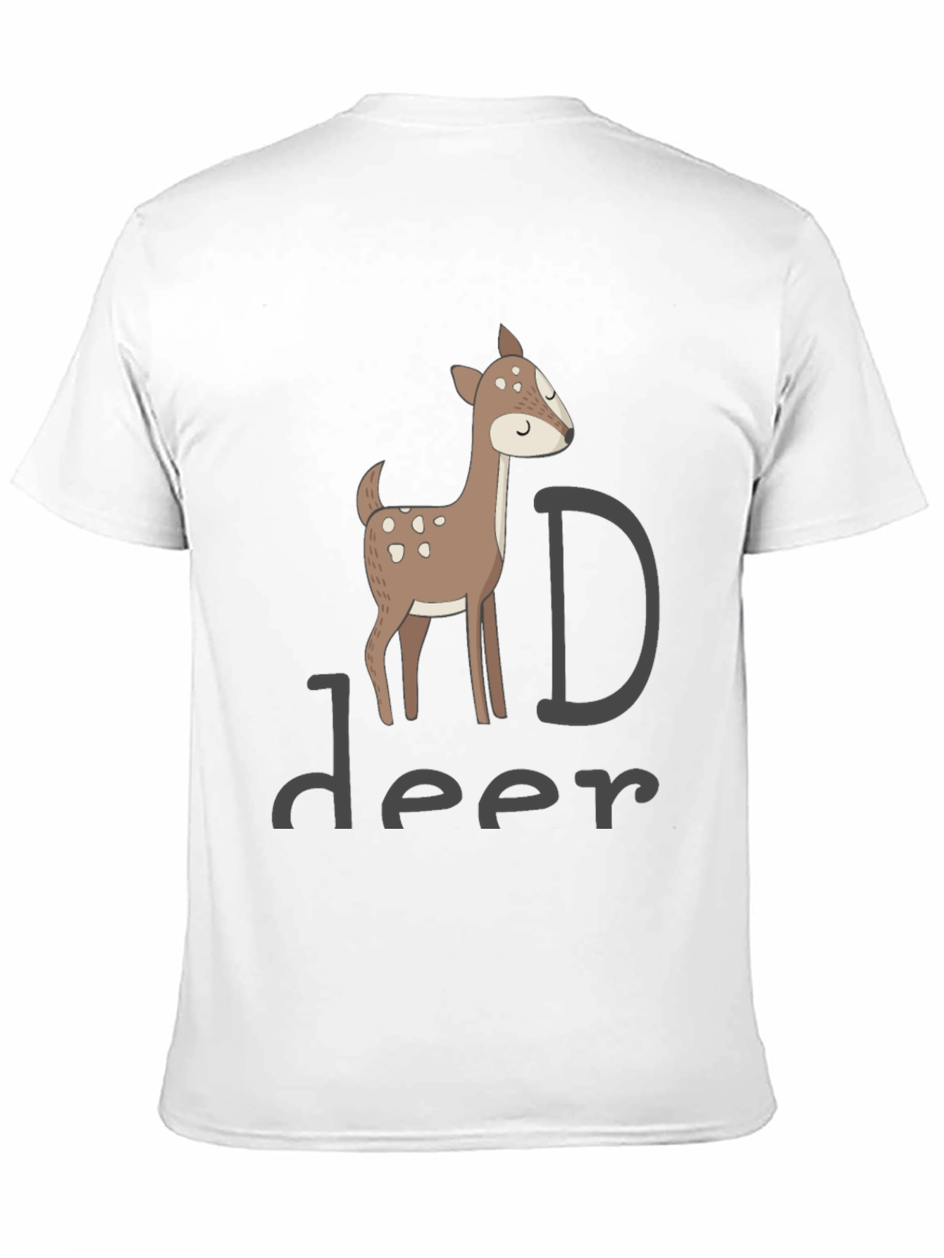 Deer Graphic Black T-Shirt