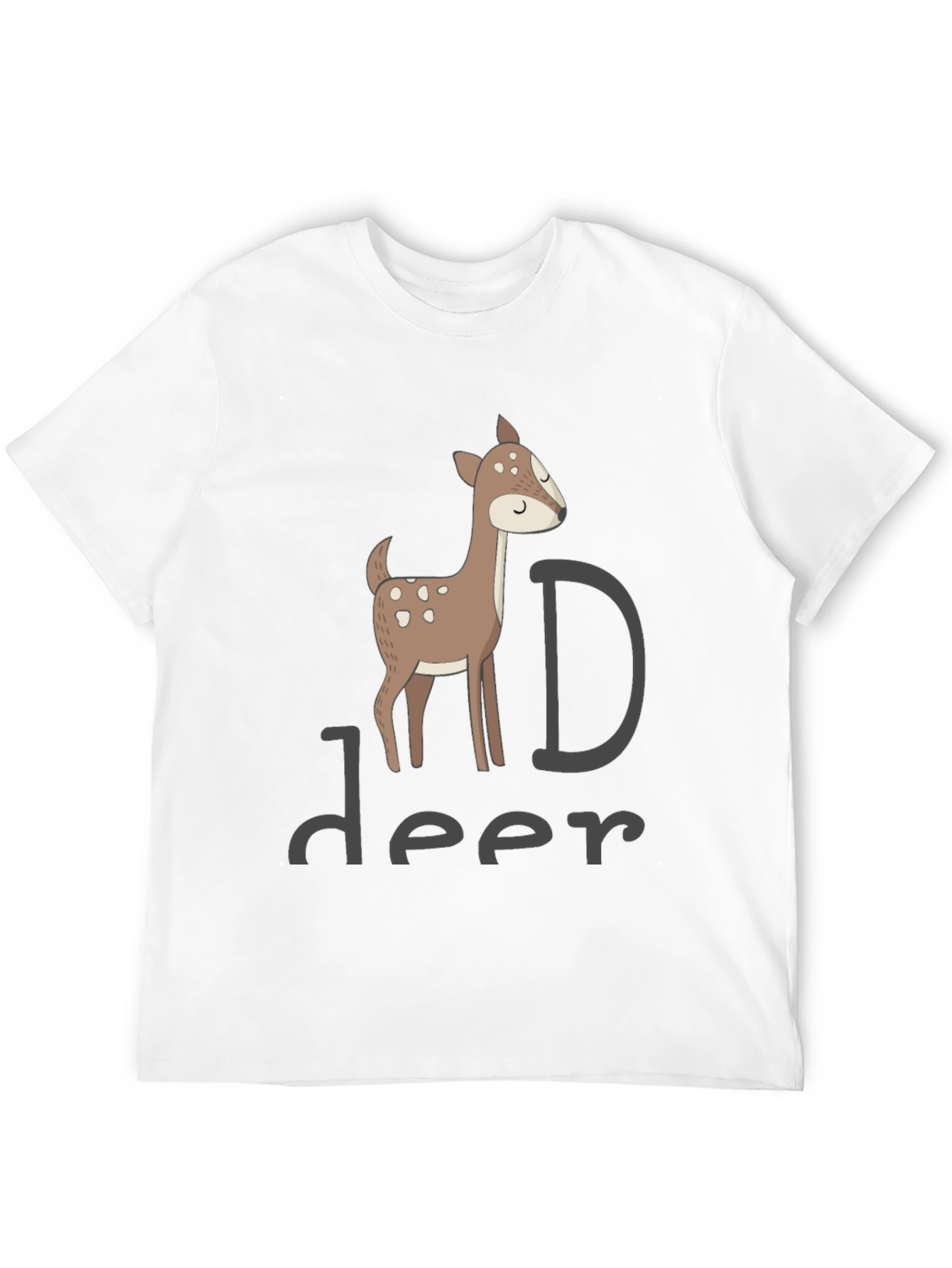 Deer Graphic Black T-Shirt