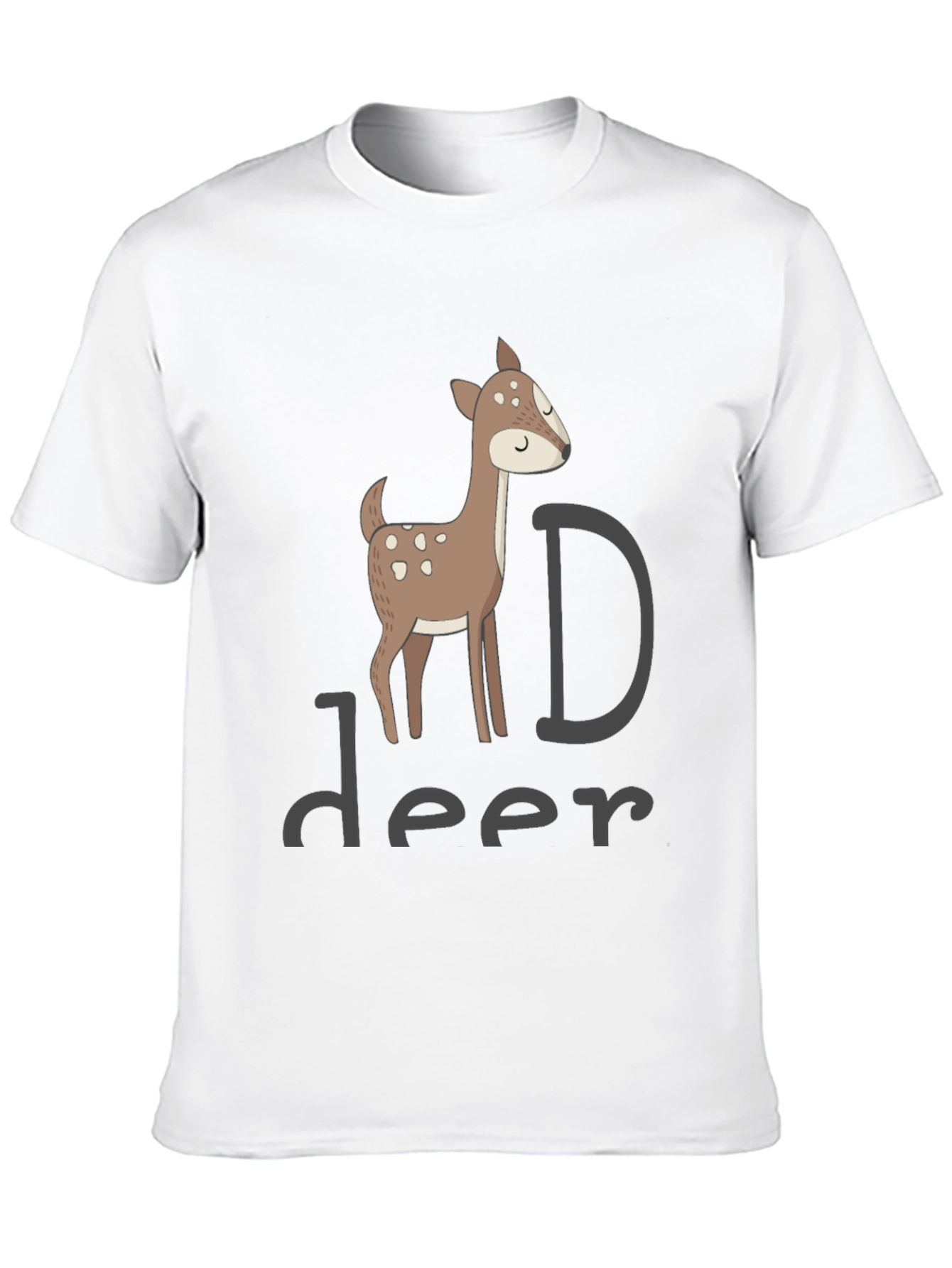 Deer Graphic Black T-Shirt