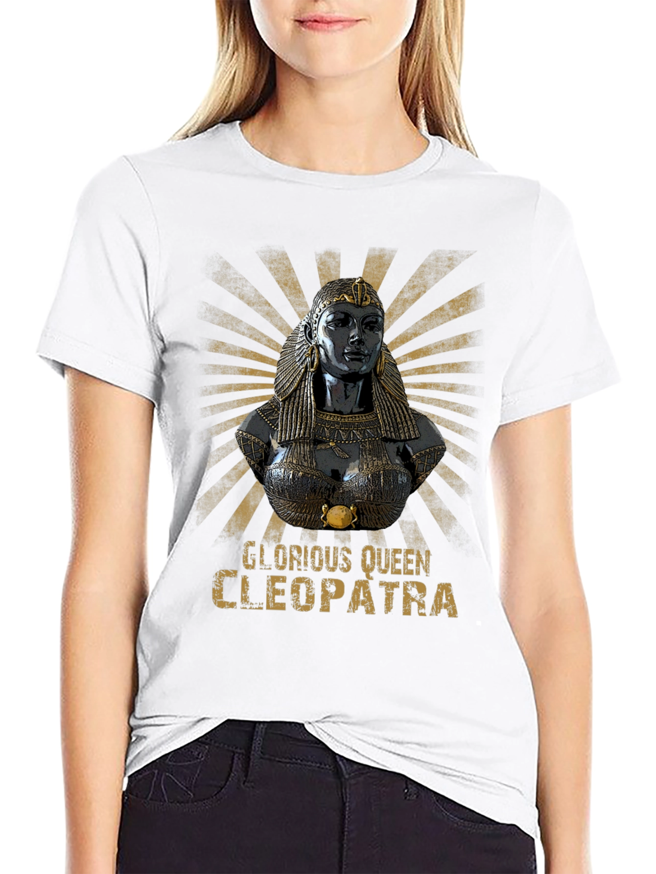 Glorious Queen Cleopatra Black T-Shirt