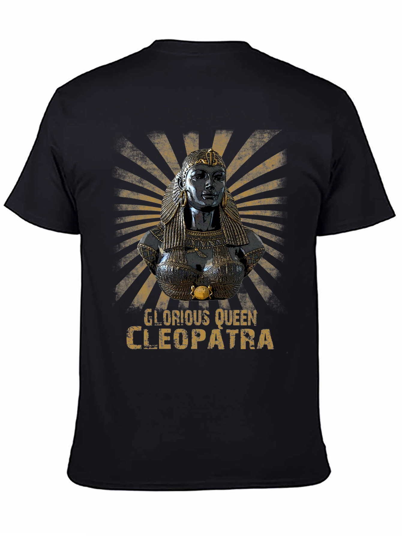 Glorious Queen Cleopatra Black T-Shirt