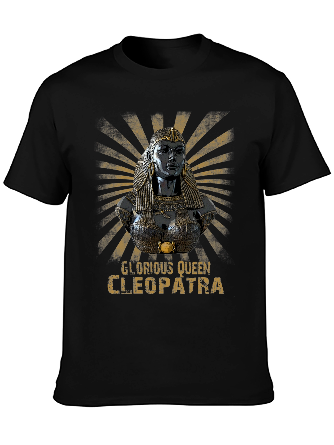 Glorious Queen Cleopatra Black T-Shirt