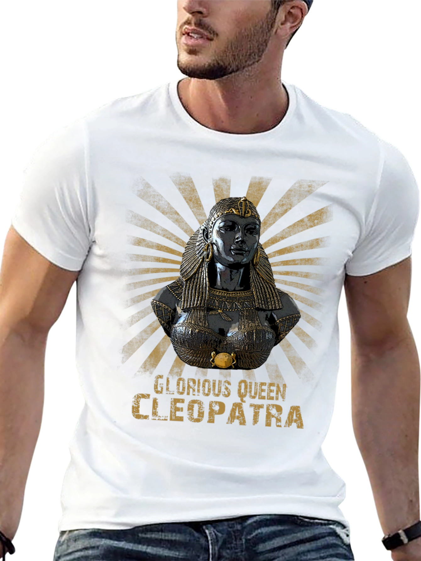 Glorious Queen Cleopatra Black T-Shirt