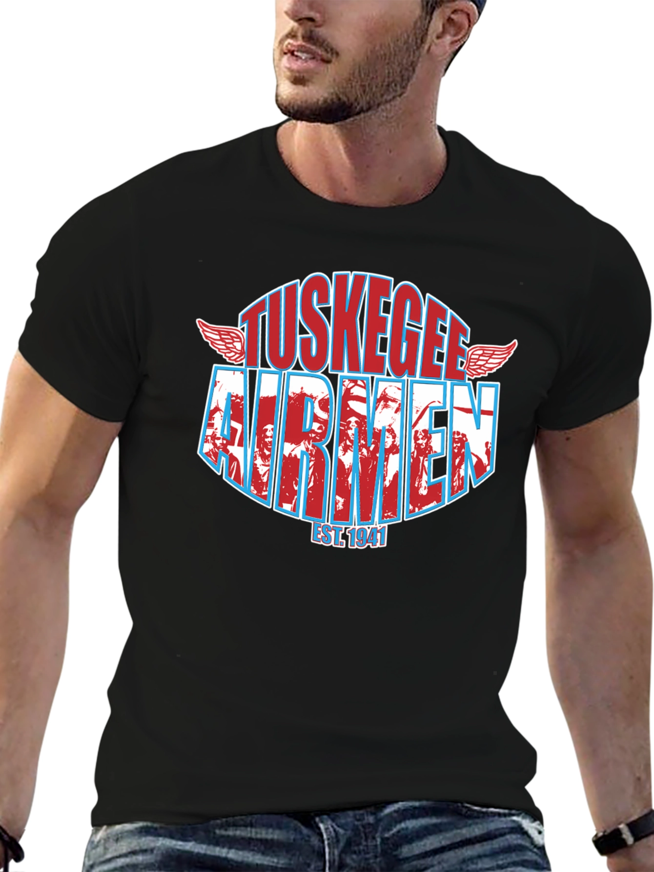 Tuskegee Airmen Black T-Shirt