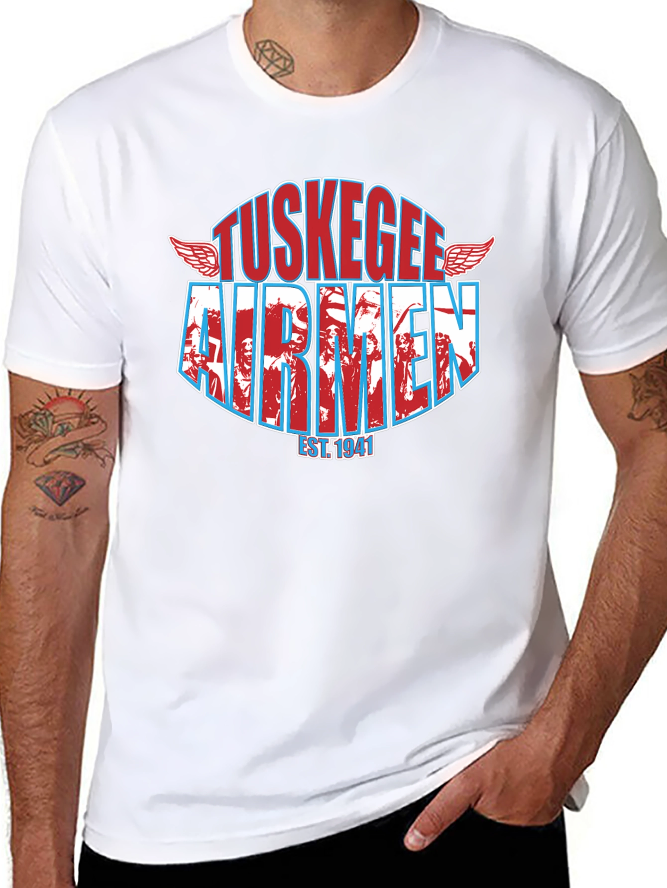 Tuskegee Airmen Black T-Shirt