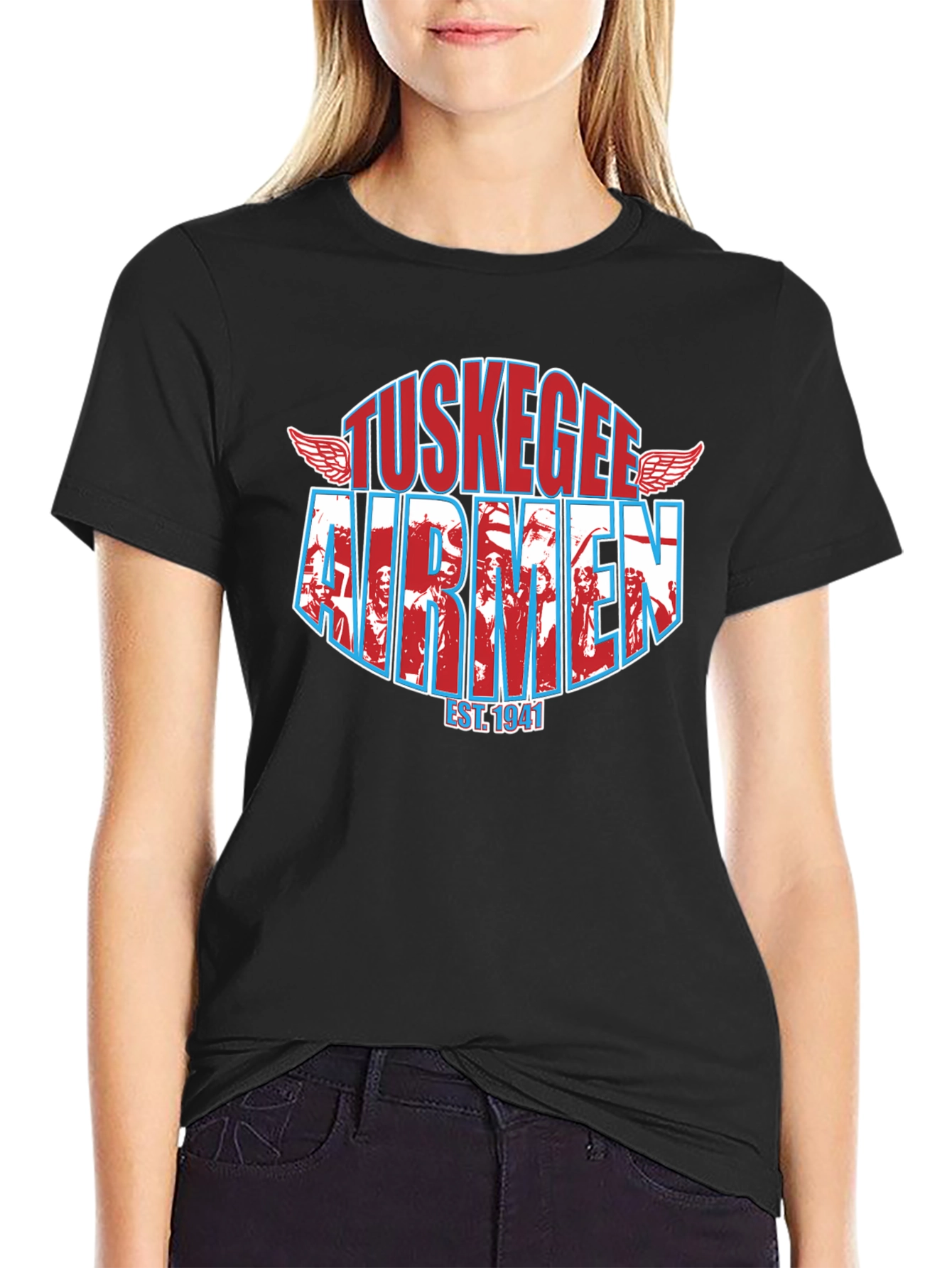 Tuskegee Airmen Black T-Shirt