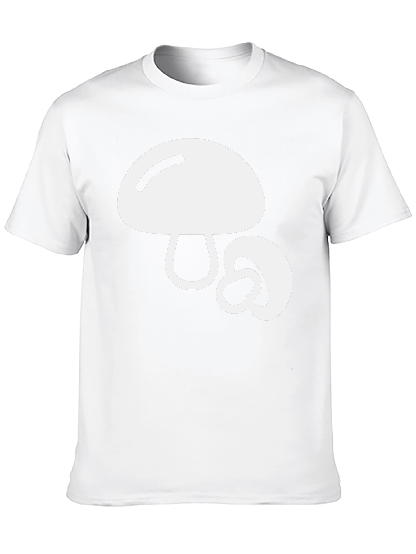 Mushroom Graphic Tee - Fun Black T-Shirt