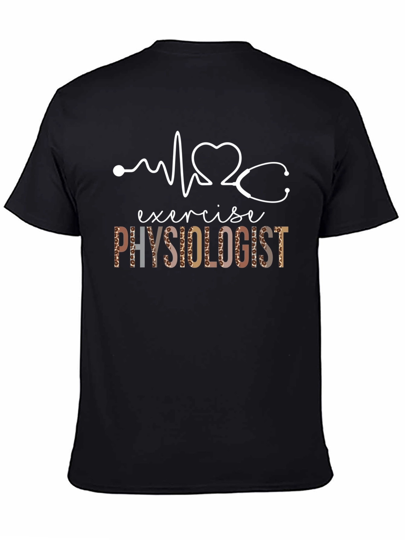 Exercise Physiologist T-Shirt - Leopard Print Design