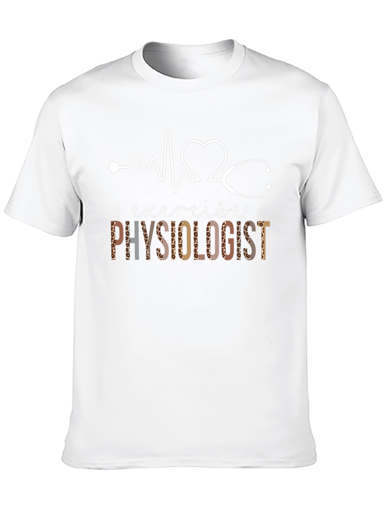 Exercise Physiologist T-Shirt - Leopard Print Design