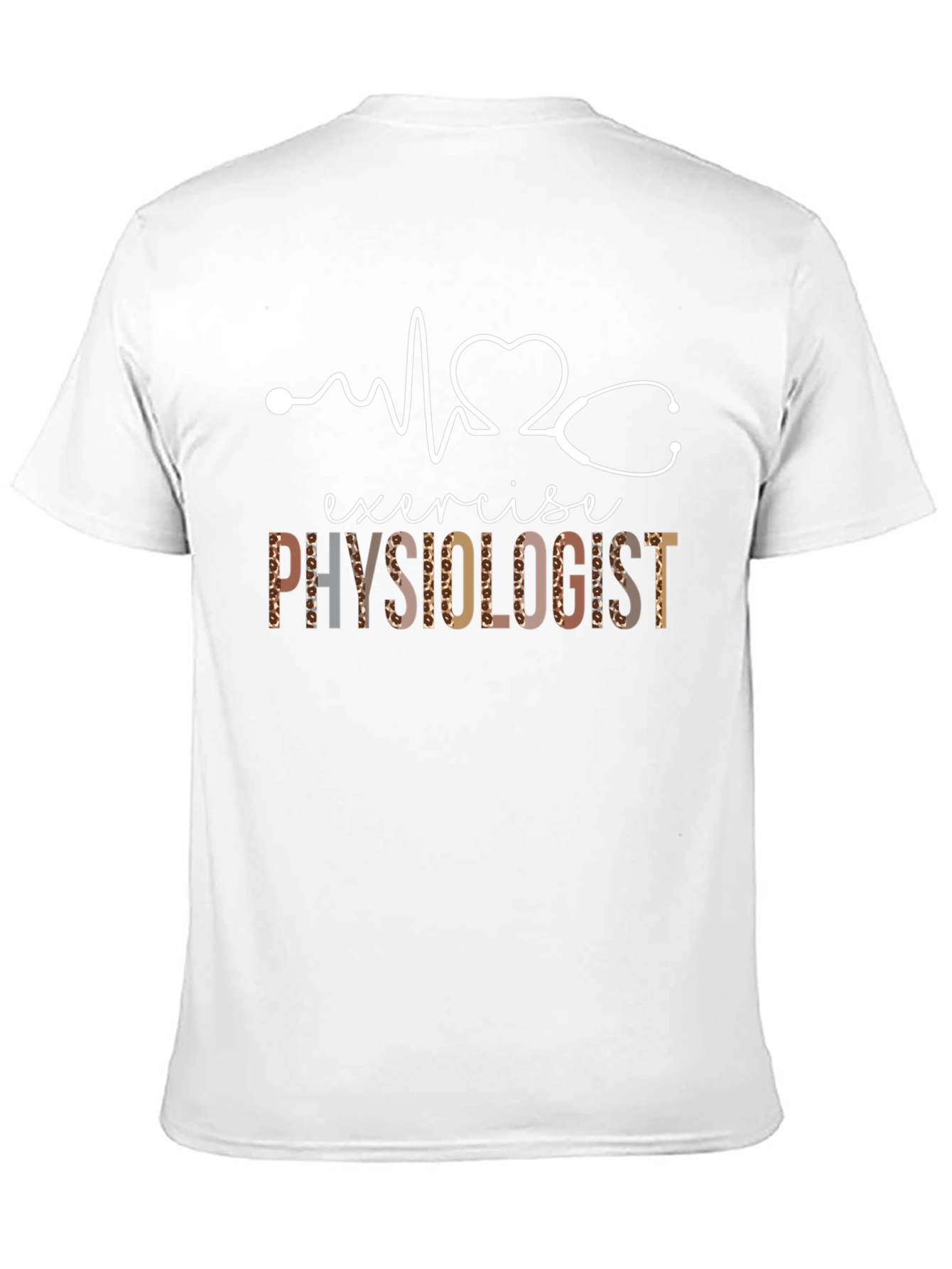 Exercise Physiologist T-Shirt - Leopard Print Design