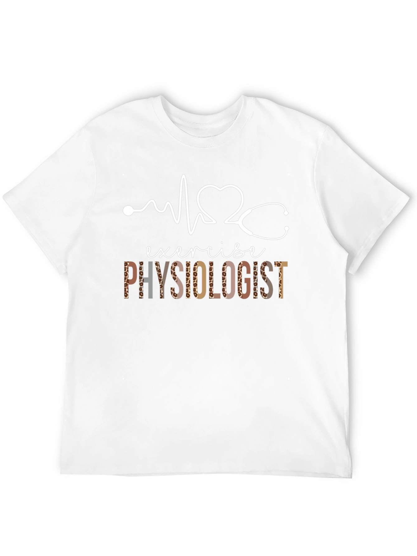 Exercise Physiologist T-Shirt - Leopard Print Design