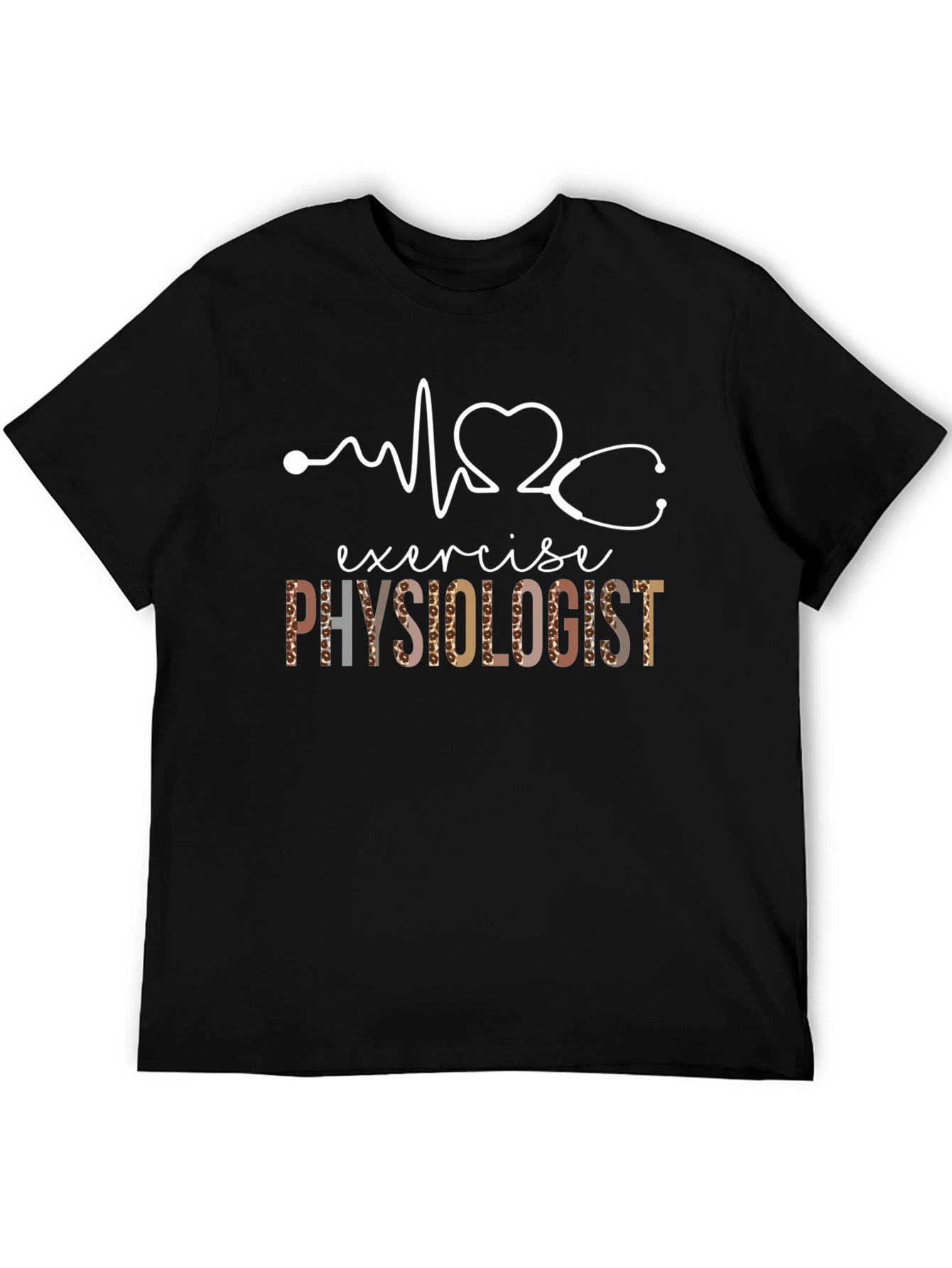 Exercise Physiologist T-Shirt - Leopard Print Design
