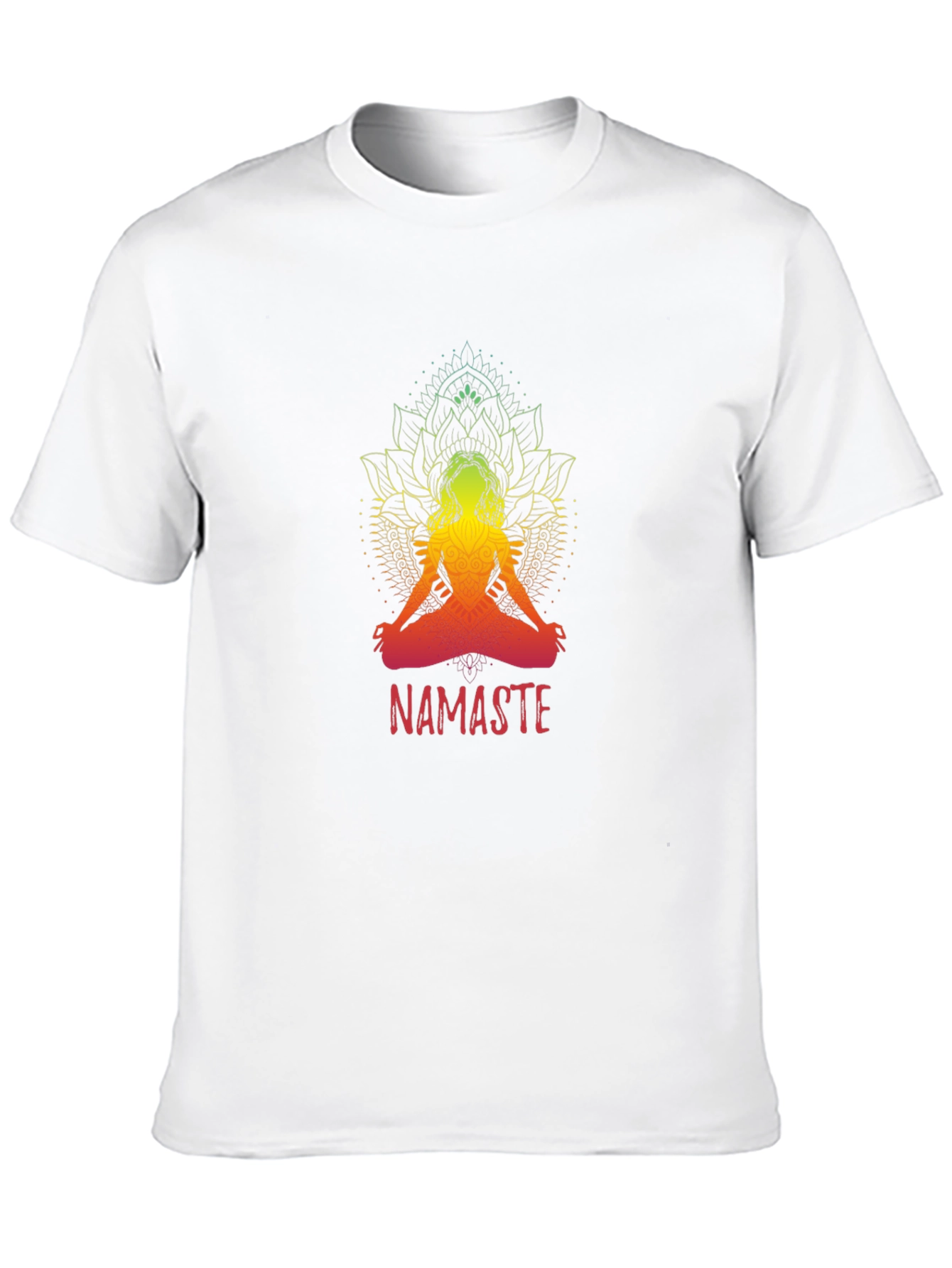 Namaste Yoga T-Shirt - Spiritual Lotus Design