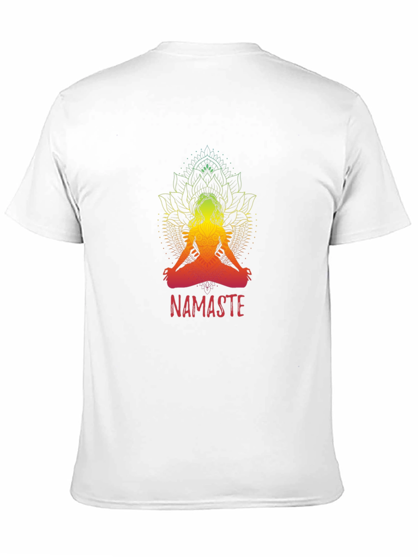 Namaste Yoga T-Shirt - Spiritual Lotus Design
