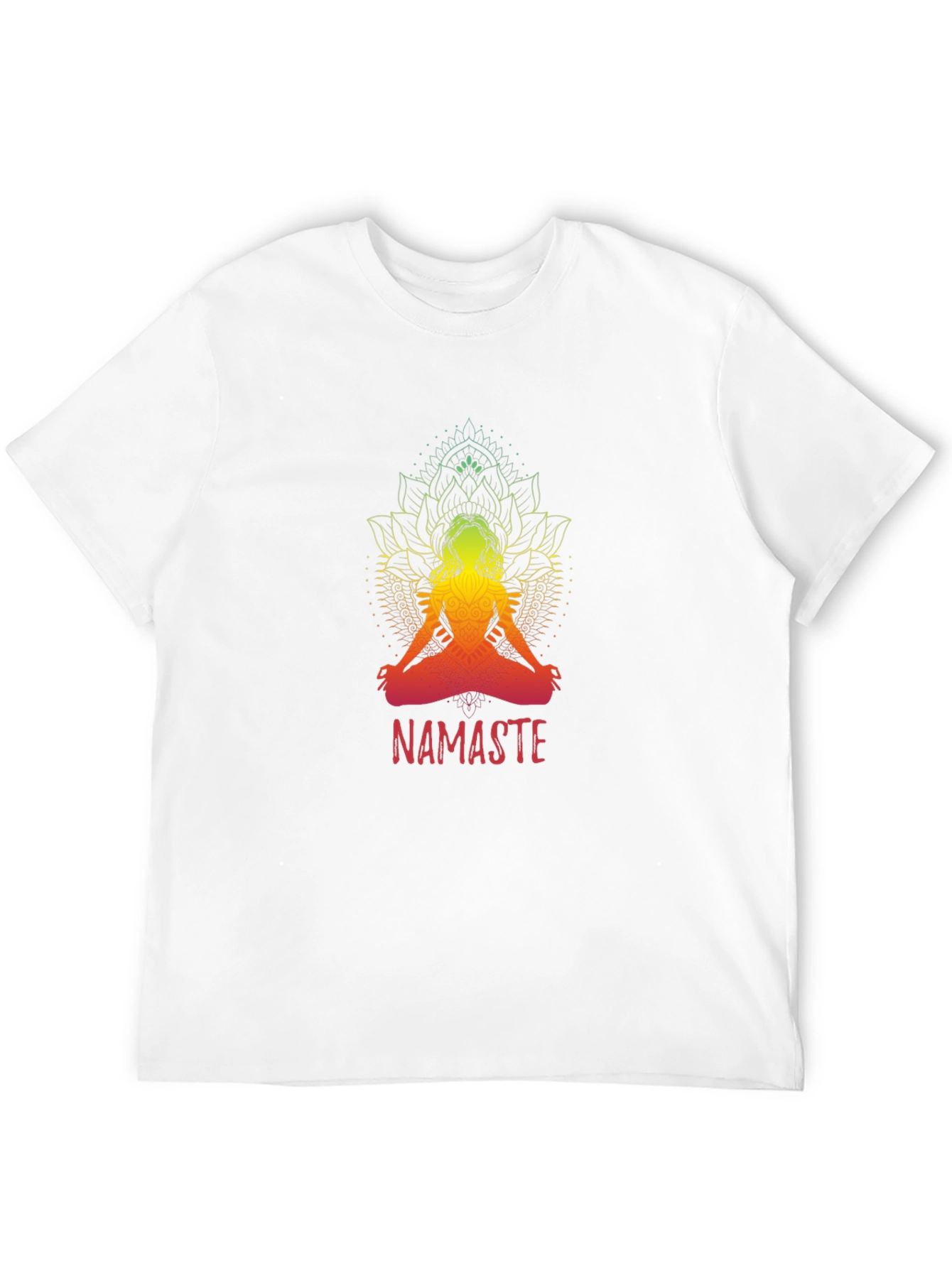 Namaste Yoga T-Shirt - Spiritual Lotus Design