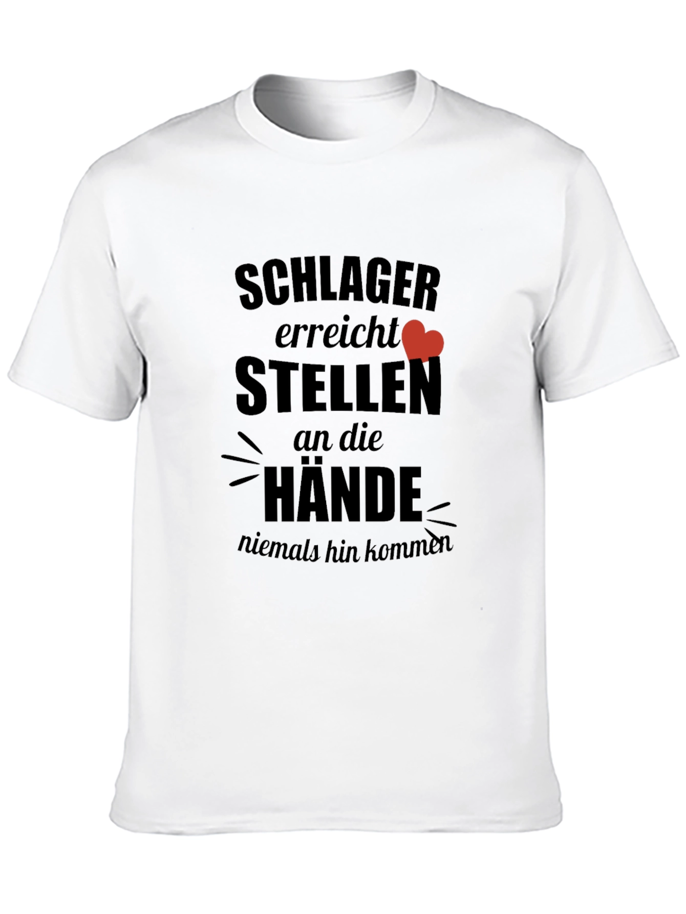 Schlager erreicht Heart Graphic T-Shirt