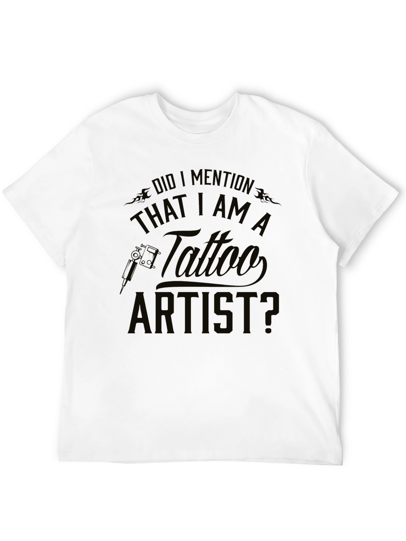 Tattoo Artist Black T-Shirt - Mens Graphic Tee