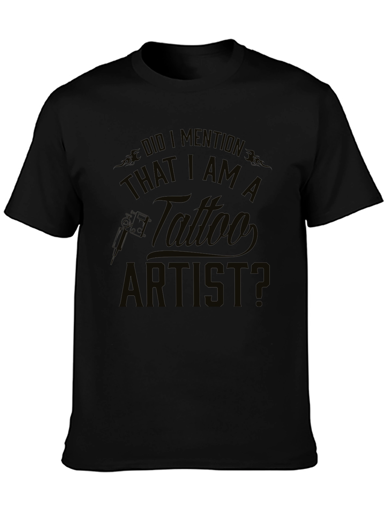 Tattoo Artist Black T-Shirt - Mens Graphic Tee