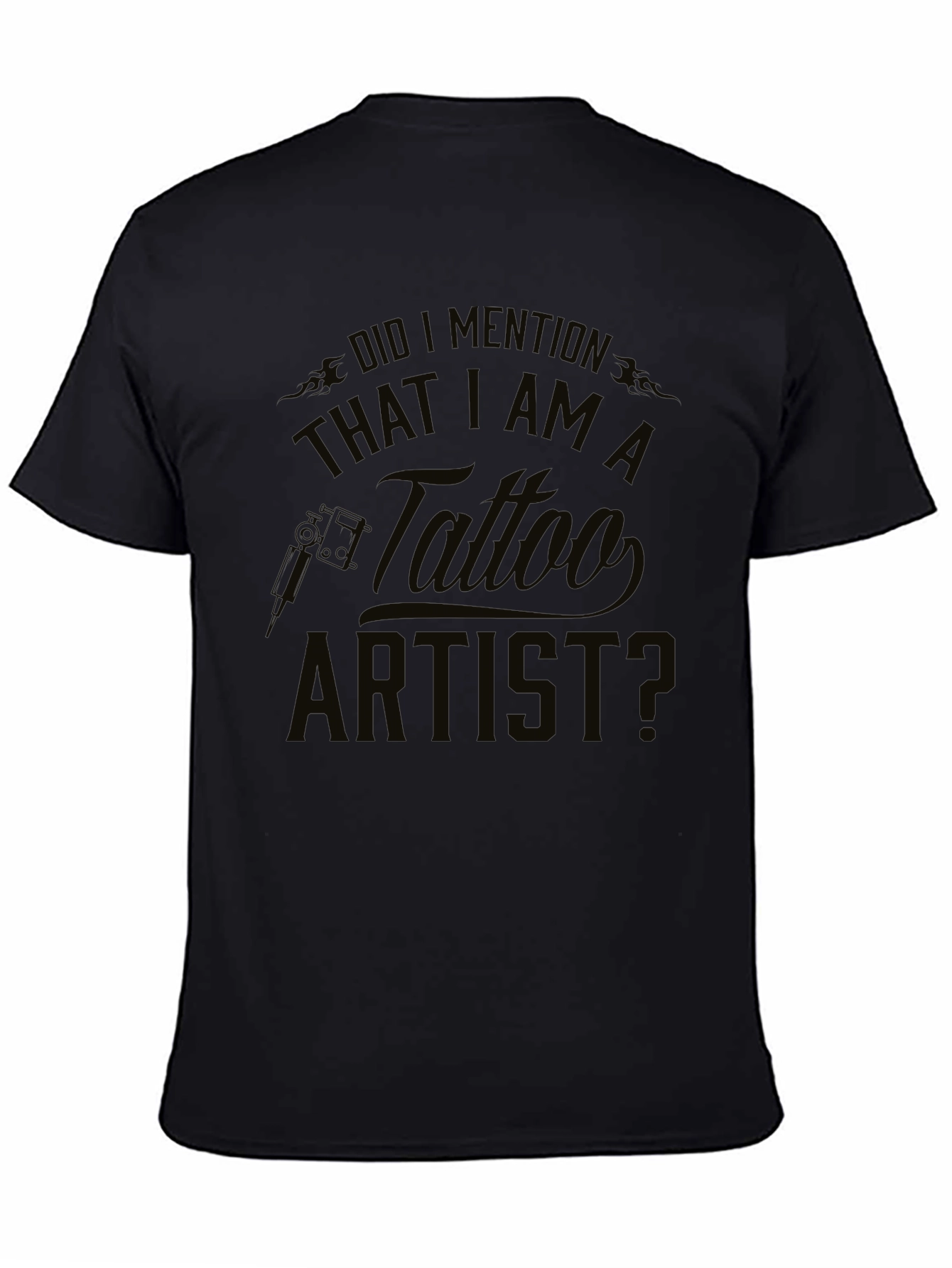 Tattoo Artist Black T-Shirt - Mens Graphic Tee