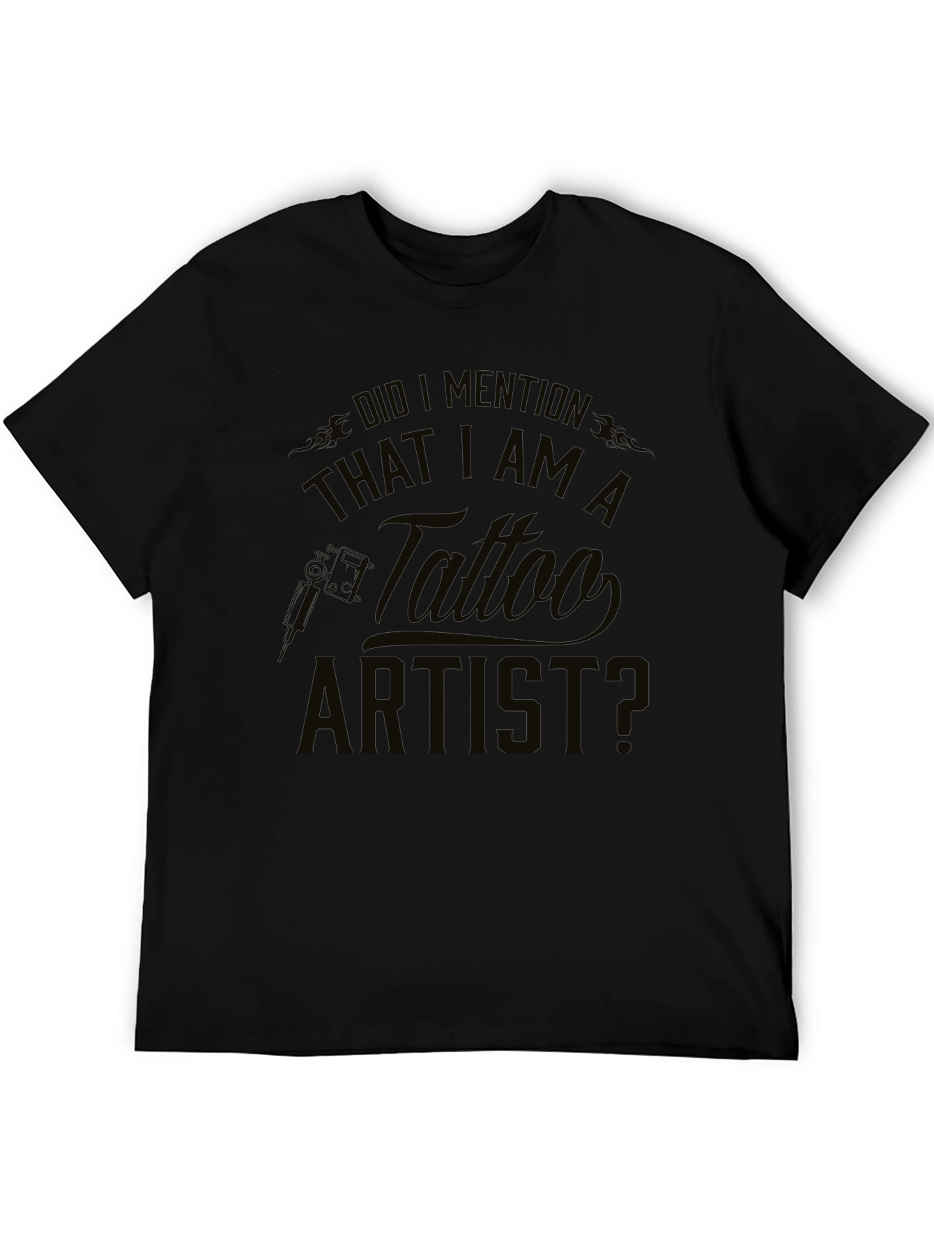 Tattoo Artist Black T-Shirt - Mens Graphic Tee