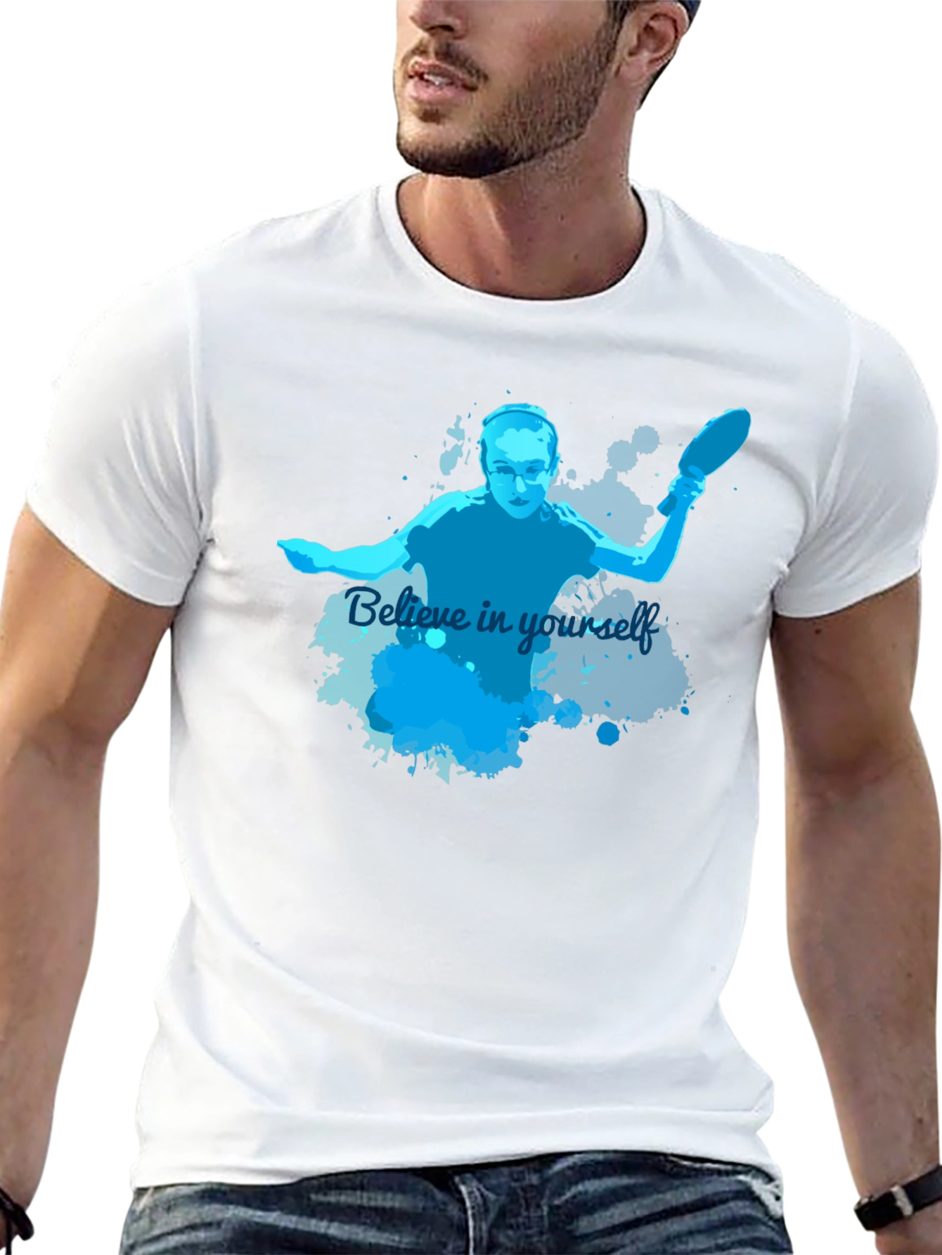 Believe In Yourself Table Tennis Player T-Shirt