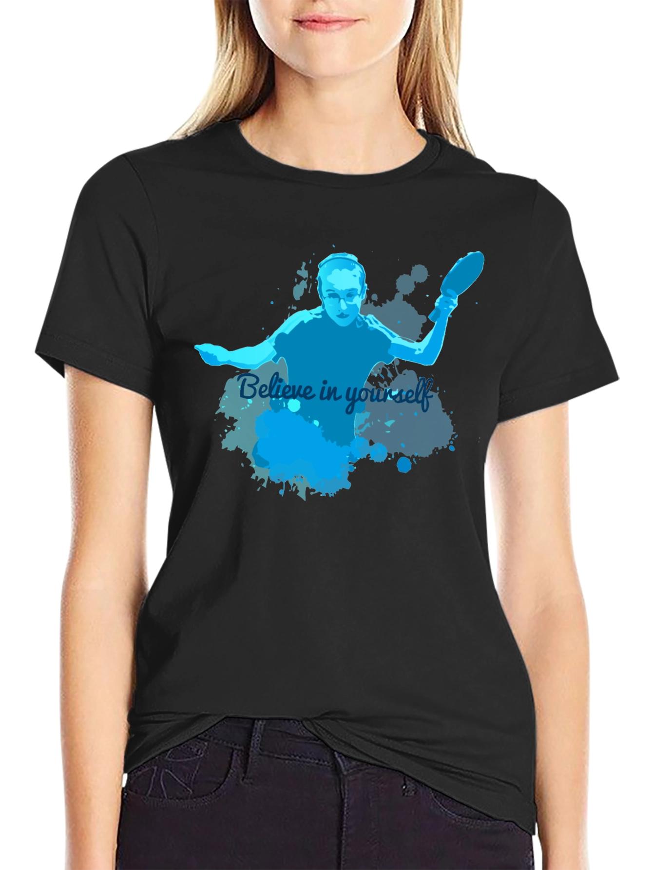 Believe In Yourself Table Tennis Player T-Shirt