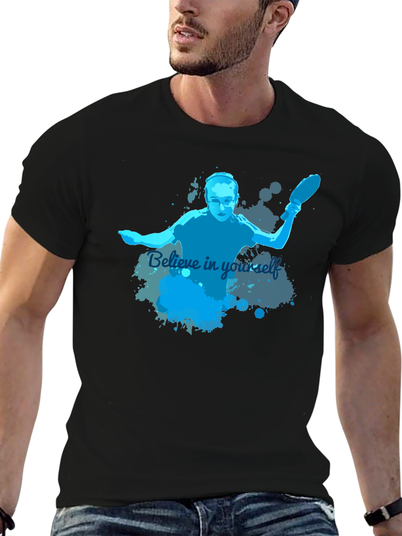 Believe In Yourself Table Tennis Player T-Shirt