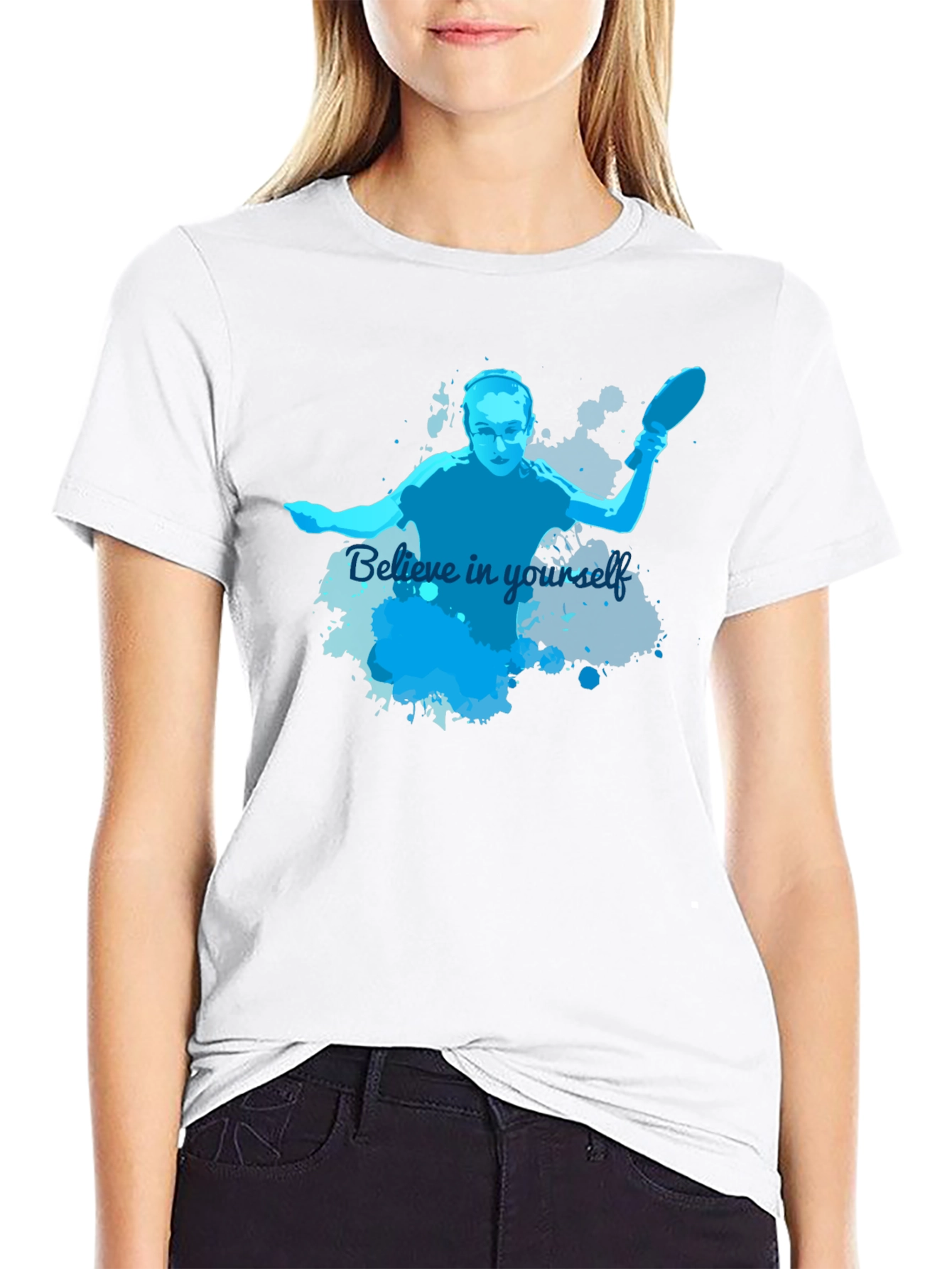 Believe In Yourself Table Tennis Player T-Shirt